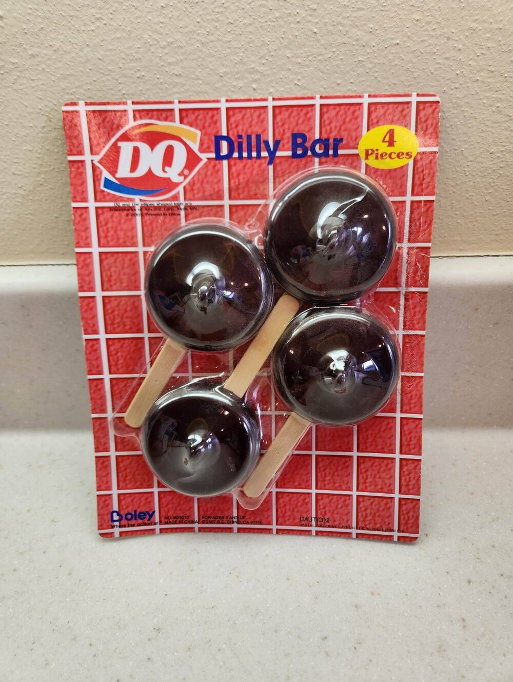 Vintage DQ Kids Play Food Dairy Queen Dilly Bar Ice Cream 4 Pack New Sealed